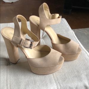 Michael Kors suede platform sandal